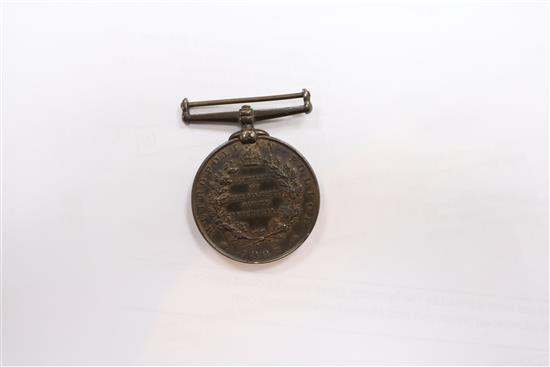 2 x World War I medals, with War Office letter and 2 other medals including South Africa